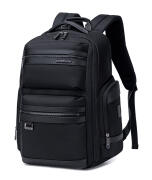 ARCTIC HUNTER τσάντα πλάτης B00682 με θήκη laptop 15.6" USB λουκέτο TSA 23.5L μαύρη