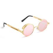 Στρογγυλά Ρετρό Unisex Γυαλιά Ηλίου Χρώματος Ροζ SPM B3627