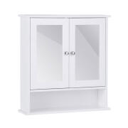 Costway Καθρέπτης Μπάνιου με Ντουλάπι 56.5 x 13.5 x 58.5 cm  BA7396WH