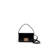 US Polo Assn. Τσαντάκι ώμου Winton Black Pantent Leather