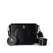 US Polo Assn. Τσάντα ώμου 24x8x20cm σειρά The Oxford Black