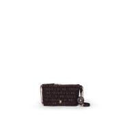 US Polo Assn. Τσαντάκι ώμου Jacquard Dark Brown