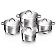 Blaumann Σετ Αντικολλητικά Μαγειρικά Σκεύη 8Τμχ. BL-3115