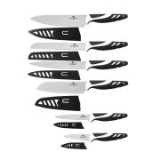 Σετ Μαχαίρια 12 τμχ από Ανοξείδωτο Ατσάλι με Προστατευτικό Κάλυμμα Χρώματος Μαύρο Blaumann BL-5023