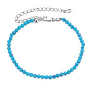 BAMOER βραχιόλι BSB204-BU με συνθετική τουρκουάζ ασήμι 925 μπλε