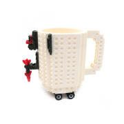 Κούπα Τύπου Lego Χρώματος Λευκό SPM BrickMug-White