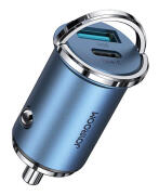JOYROOM φορτιστής αυτοκινήτου C-A45 USB + Type-C 4A μπλε