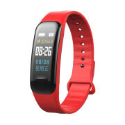 Ρολόι Fitness Tracker με Πιεσόμετρο - Οξύμετρο και Μετρητή Καρδιακών Παλμών Χρώματος Κόκκινο C1 Plus SPM C1PSW-RED