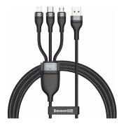 Καλώδιο USB micro USB / Lightning / USB-C 5A 1.2 m 3 σε 1 Baseus Flash Series CA1T3-G1