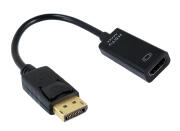 POWERTECH αντάπτορας DisplayPort σε HDMI CAB-DP076 4K/60Hz 0.1m μαύρος