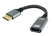 POWERTECH αντάπτορας DisplayPort σε HDMI CAB-DP077 8K/60Hz 0.1m μαύρος