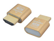 POWERTECH HDMI display emulator plug CAB-H192 με LED 4K/60Hz χρυσό