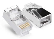 POWERTECH βύσμα RJ45 CAB-N448 ανοιχτού τύπου Cat 6/6a FTP μεταλλικό ασημί 50τμχ