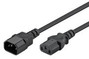 POWERTECH καλώδιο προέκτασης τροφοδοσίας CAB-P039 3x 0.75mm² CCS 1m μαύρο
