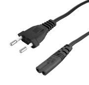 POWERTECH καλώδιο τροφοδοσίας CAB-P040 copper 2x 0.75mm 1.5m μαύρο