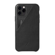 Native Union Clic Card Δερμάτινη Θήκη προστασίας για Apple iPhone 11 Pro με υποδοχή για κάρτες – μαύρη