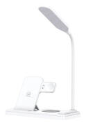 USAMS ασύρματος φορτιστής US-CD195 με φωτιστικό 4 σε 1 15W λευκός