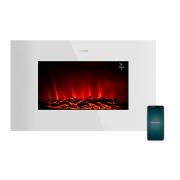 Ηλεκτρικό Τζάκι Τοίχου με WiFi και Τηλεχειριστήριο 35 Cecotec Ready Warm 3590 Curved Flames Connected CEC-05829