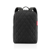 Reisenthel Τσάντα Πλάτης 28x39x12cm Classic Backpack M Rhombus Black