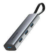 CABLETIME USB hub CT-HUBP4 4x θυρών 5Gbps USB-C σύνδεση γκρι