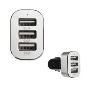 Φορτιστής Αυτοκινήτου USB Υψηλής Ταχύτητας 3 Εισόδων 5.1-amp SPM CarCharger-BLK
