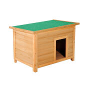 PawHut Ξύλινο Σπίτι Σκύλου με Ανοιγόμενη Οροφή 85 x 58 x 58 cm D02-014