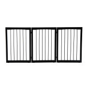 PawHut 3 Section Dog and Pet Eraser, Πτυσσόμενο διαχωριστικό ασφαλείας, 160x1,2x76cm D06-039