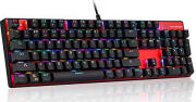 P/C MOTOSPEED KEYBOARD CK 104 BLACK RED SWITCH RGB ENG