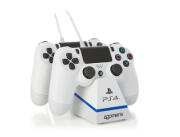 PS4 4GAMERS TWIN PLAY N' CHARGE CABLES WHITE
