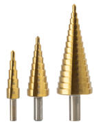 DELI σετ κωνικά τρυπάνια DH-JTZ0003-ED1 για μέταλλο HSS 4241 4-12/4-20/4-32mm κυλινδρικό 3τμχ