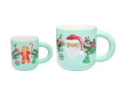 Maxwell & Williams Κούπες 390ml/110ml Πολύχρωμες Santa & Me Tis the Season Σε Συκευασία Δώρου Πορσε