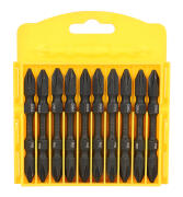 DELI σετ μύτες κατσαβιδιού DL252202 για δραπανοκατσάβιδο διπλή κεφαλή σταυρωτές PH2x65mm 10τμχ