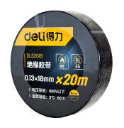 DELI μονωτική ταινία υψηλής αντοχής DL5261B 18mm x 20m μαύρη