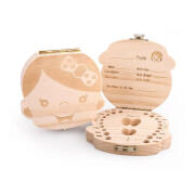 Ξύλινο Κουτί Φύλαξης Παιδικών Δοντιών Κορίτσι SPM DYN-5056113230341