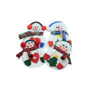 Σετ Χριστουγεννιάτικες Θήκες για Μαχαιροπίρουνα Χιονάνθρωπος 4 τμχ SPM DYN-5056174854616