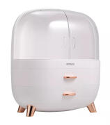 ECOCO θήκη οργάνωσης καλλυντικών E2013 επιτραπέζια 29.5x18.5x32cm λευκή