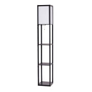 Costway  Ξύλινο Φωτιστικό Δαπέδου με 3 Ράφια Ε27 60 W EU10065DE