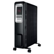 Sencor Ηλεκτρικό Καλοριφέρ Λαδιού Με Οθόνη LED 11 Φέτες SOH 6111BK Μαύρο με Θερμοστάτη και 3 Βαθμίδες Θέρμανσης