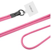 CELLY Αλυσίδα λαιμού για smartphone Freedom Lace  Blush Pink