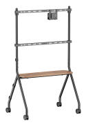 BRATECK βάση τηλεόρασης δαπέδου FS66-46F-01 37-86" έως 80kg με ράφι & ροδάκια