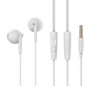 CELEBRAT earphones με μικρόφωνο G34 3.5mm σύνδεση 14mm 1.2m λευκά