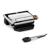 Tefal Optigrill Upgrade + Tong Sus Τοστιέρα Γκριλιέρα με Αποσπώμενες Πλάκες 2000W Inox