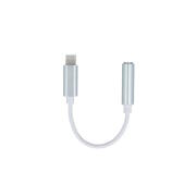 Setty αντάπτορας Lightning σε Headphone Jack 3,5mm σε ασημί χρώμα
