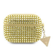 Guess Triangle Charm Θήκη σε Χρυσό χρώμα για Apple AirPods Pro