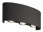 POWERTECH LED φωτιστικό τοίχου HLL-0161 6W 4000K 480lm IP65 μαύρο