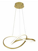 POWERTECH LED φωτιστικό οροφής HLL-0208 48W 4000K Φ50cm x 120cm χρυσό