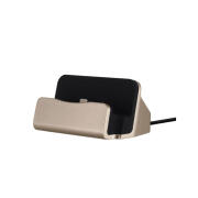 Επιτραπέζιος Φορτιστής για iPhone Χρώματος Χρυσό Hoppline HOP1000627-2