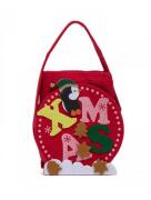 Heinner Χριστουγεννιάτικη Βαμβακερή Πετσέτα Κόκκινη σε θήκη πιγκουίνος 38 x 64 cm HR-TWLBAG-XMAS1red