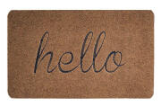 Πατάκι εισόδου hello HUH-0073 αντιολισθητικό 60 x 90cm καφέ