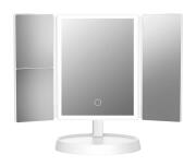 HOME USE επιτραπέζιος καθρέφτης HUH-0183 LED φως 1x/2x/3x zoom 2000mAh λευκός